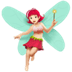 🧚🏻‍♀️ woman fairy: light skin tone display on Apple